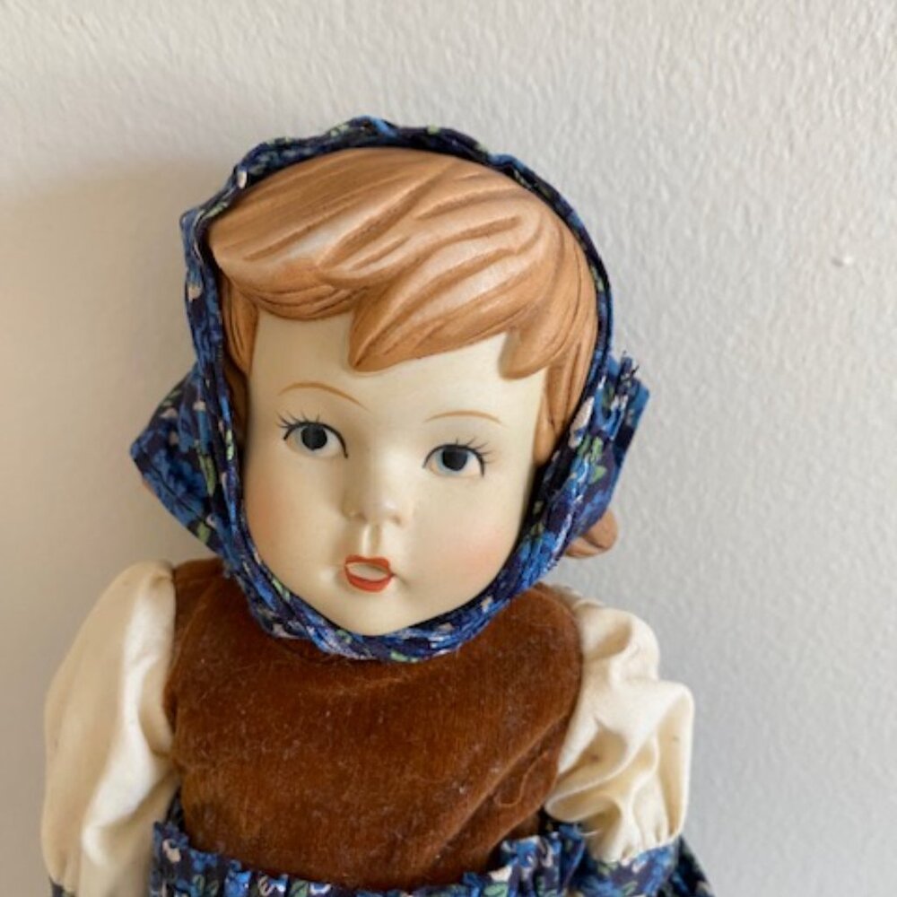 Vintage MJ Hummel Bisque Porcelain Goebel Hansel and Gretel Dolls, German - Picture 3 of 5